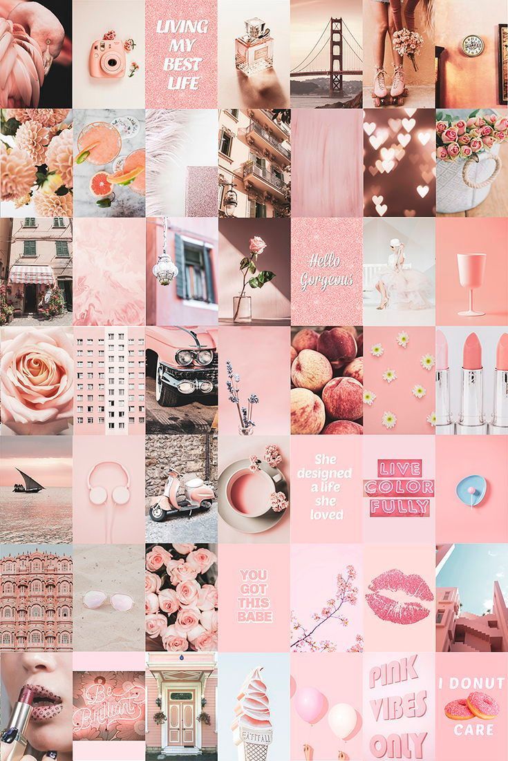 Pink Aesthetic Collage Wallpapers