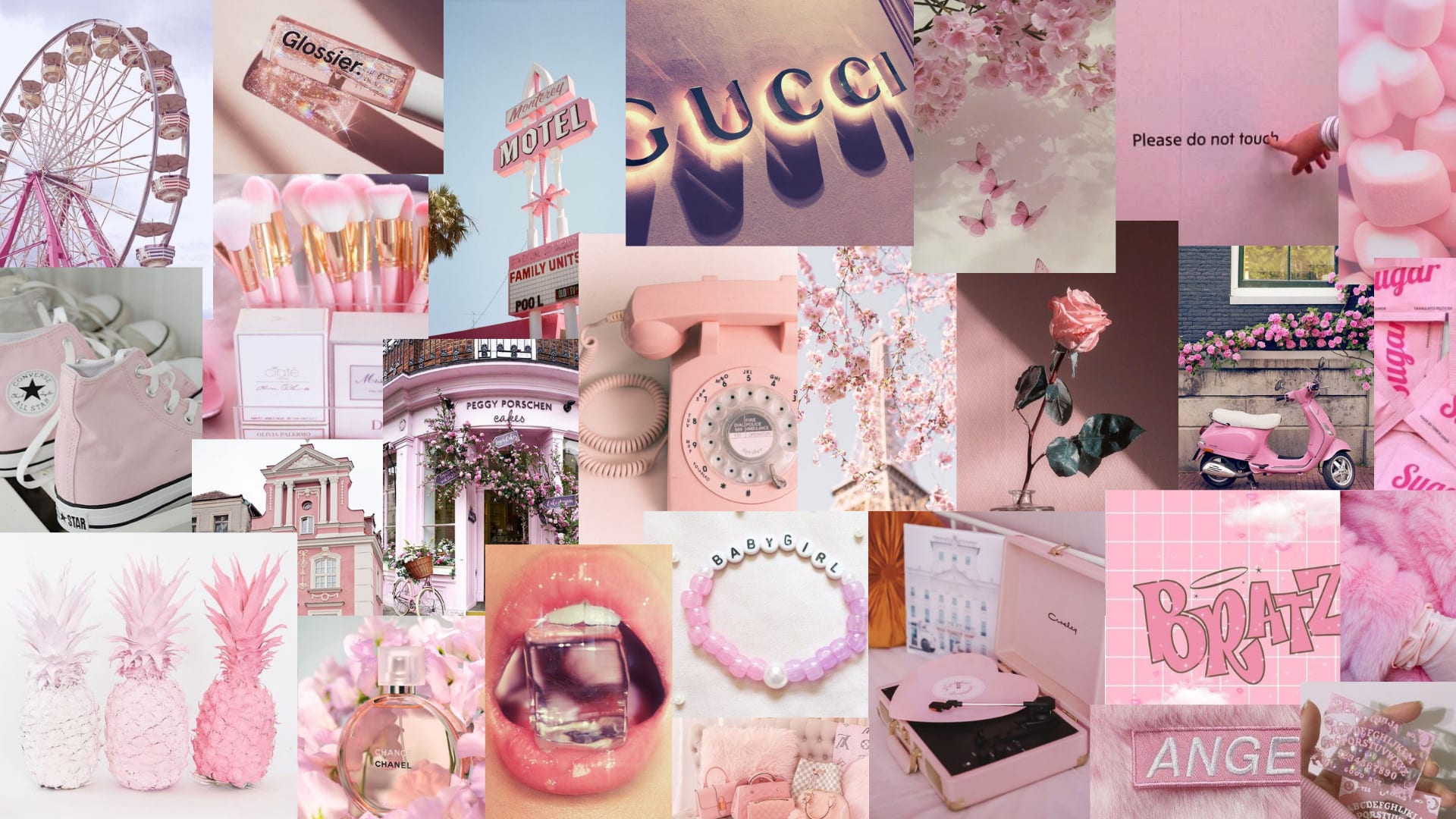 Pink Aesthetic Collage Wallpapers