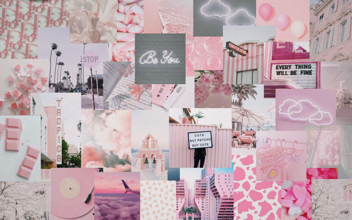 Pink Aesthetic Collage Wallpapers