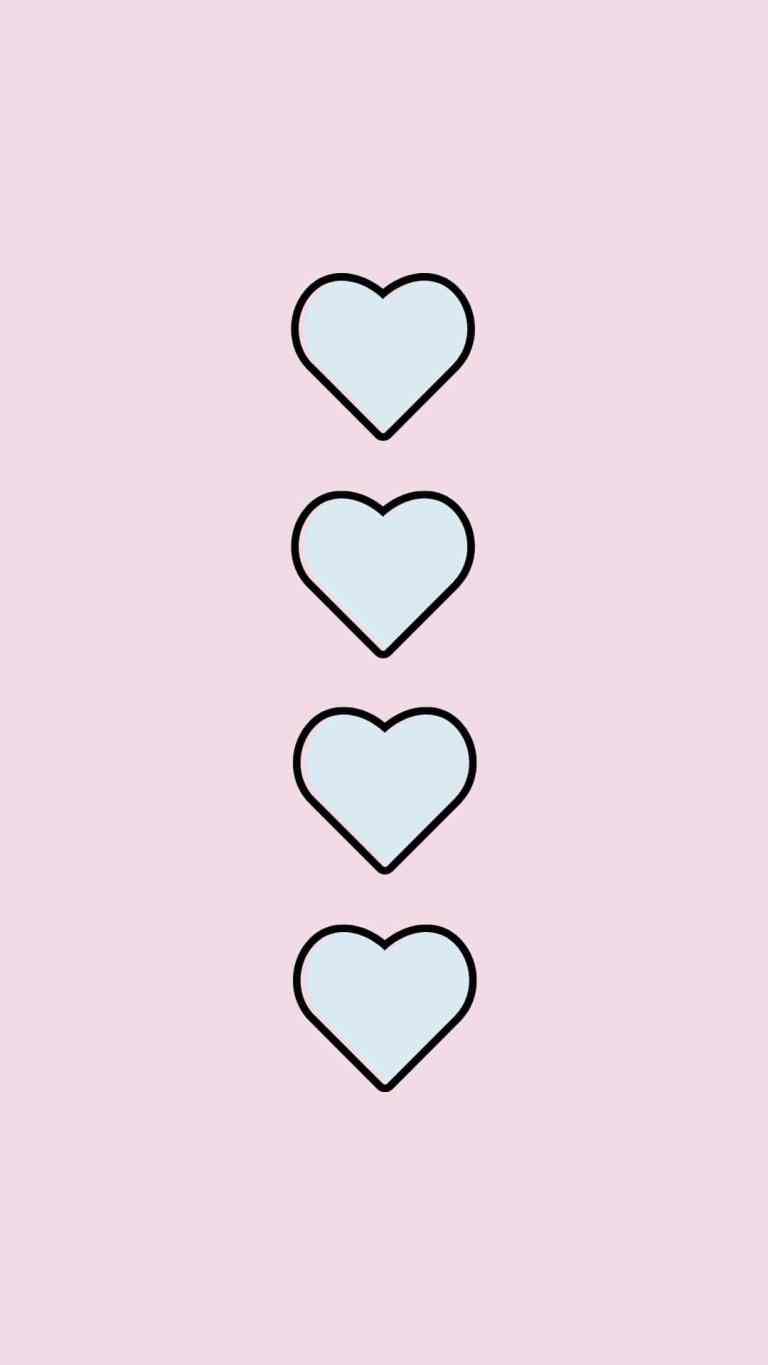 Pink Aesthetic Hearts Wallpapers