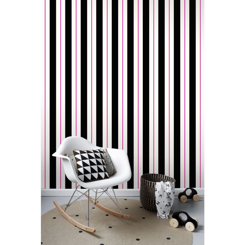 Pink And Black Stripe Wallpapers