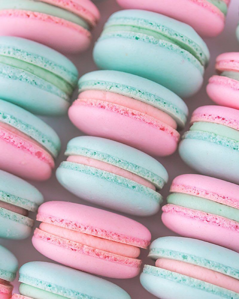 Pink And Blue Macaroon Wallpapers