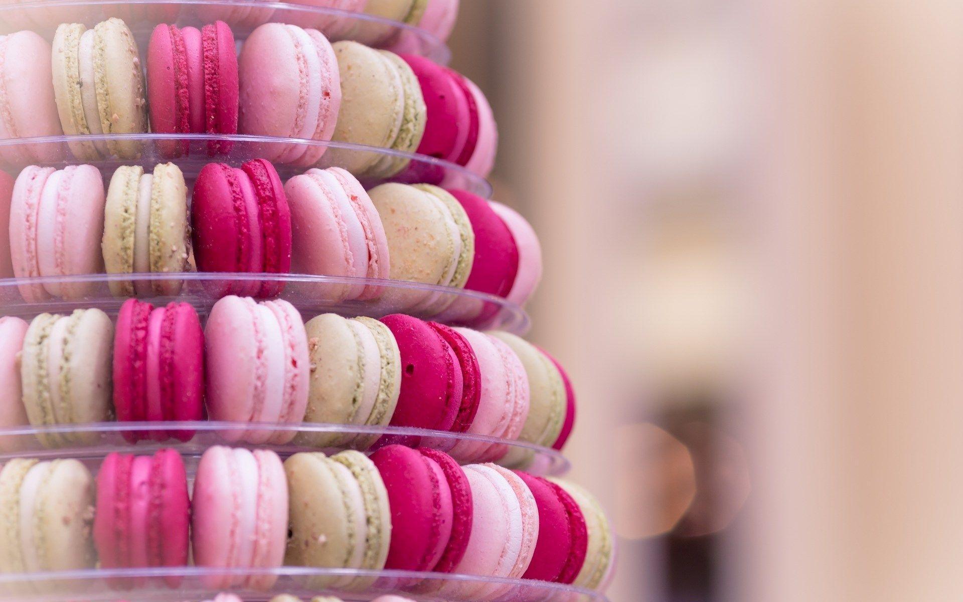 Pink And Blue Macaroon Wallpapers