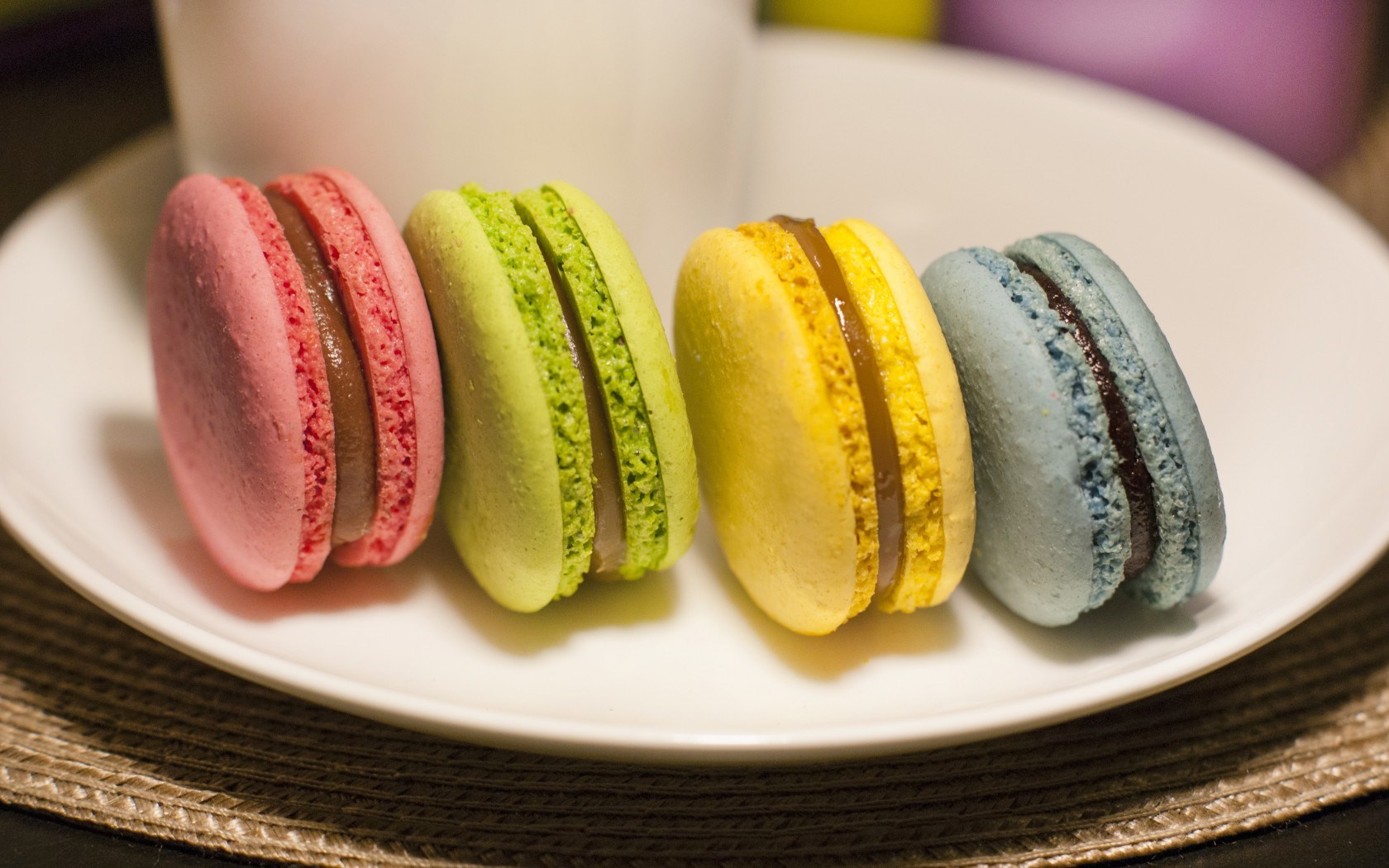 Pink And Blue Macaroon Wallpapers