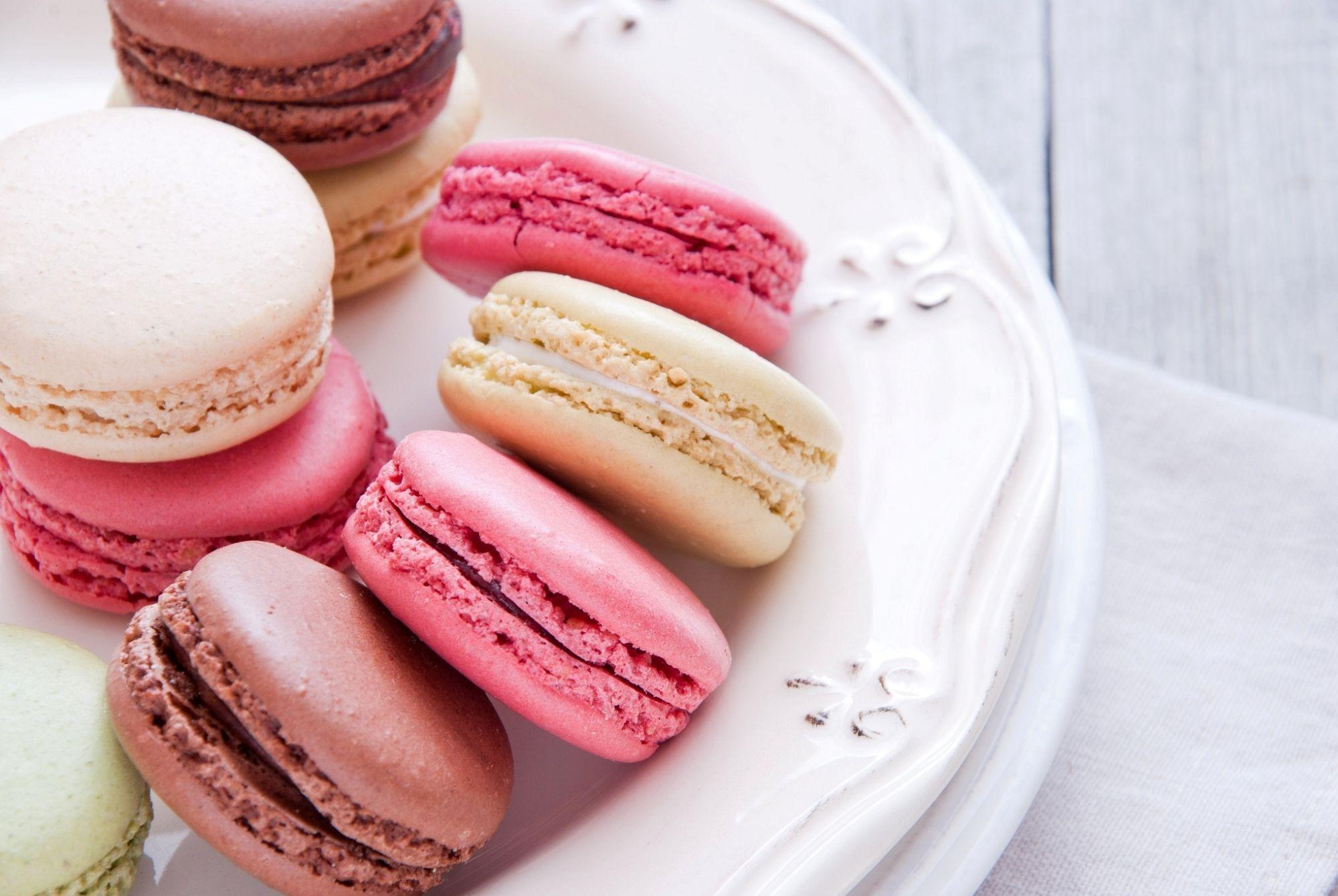 Pink And Blue Macaroon Wallpapers