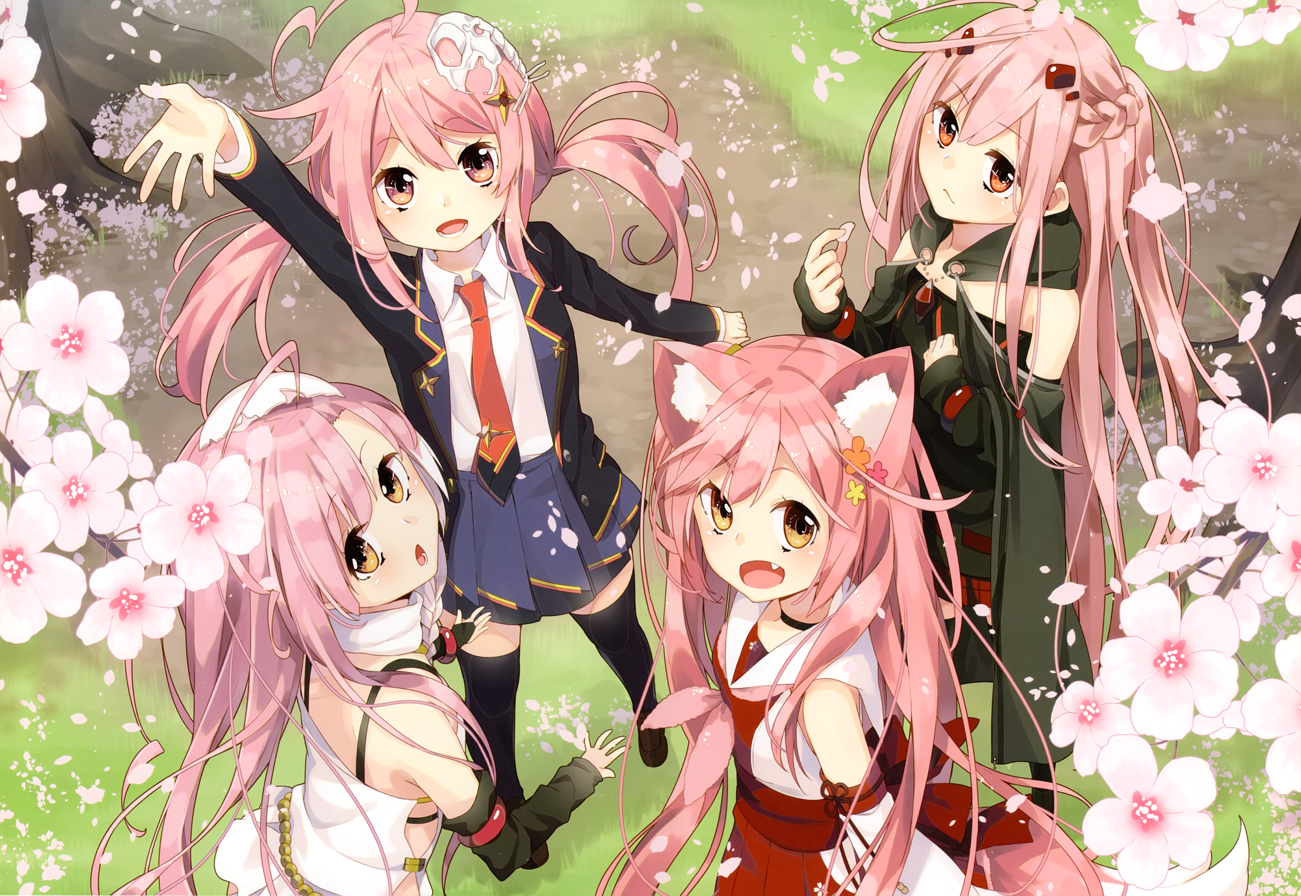 Pink Anime Cat Girl Wallpapers