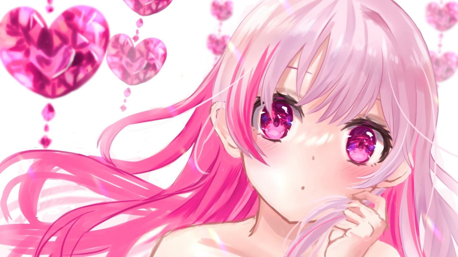 Pink Anime Girl Wallpapers