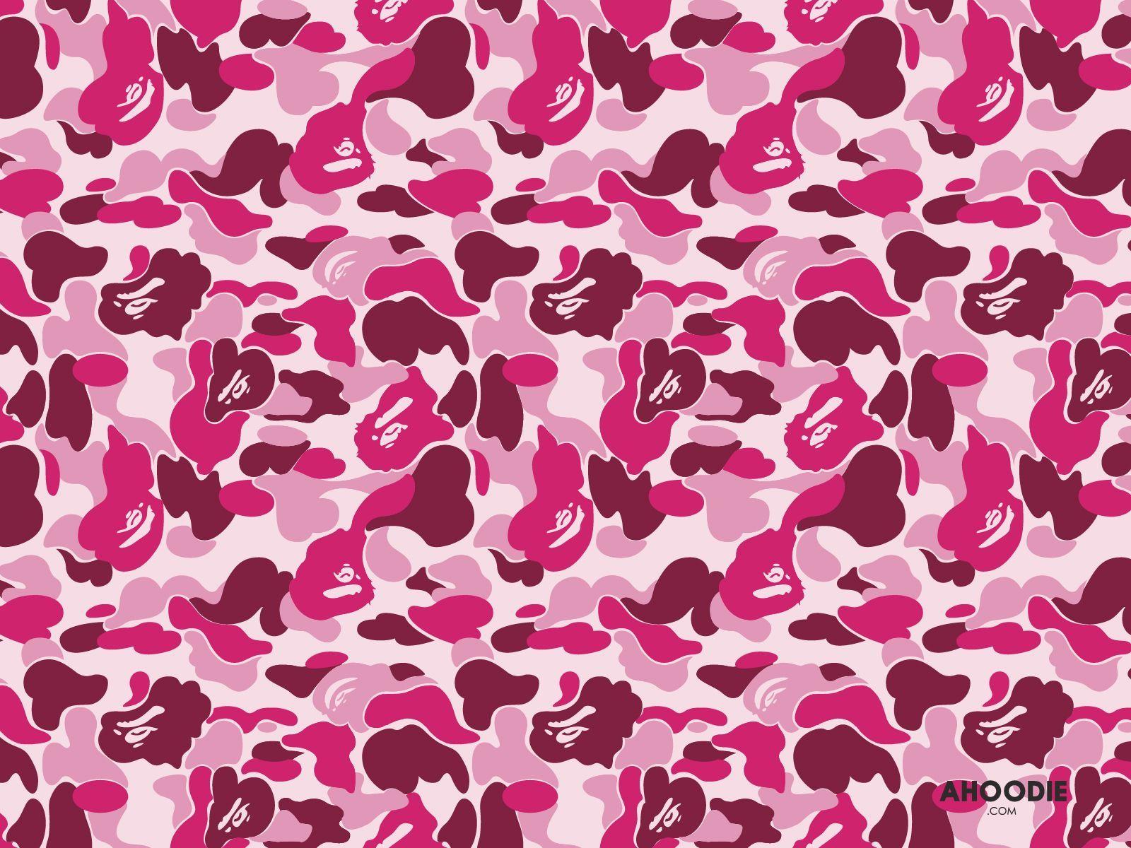 Pink Bape Cartoon Wallpapers