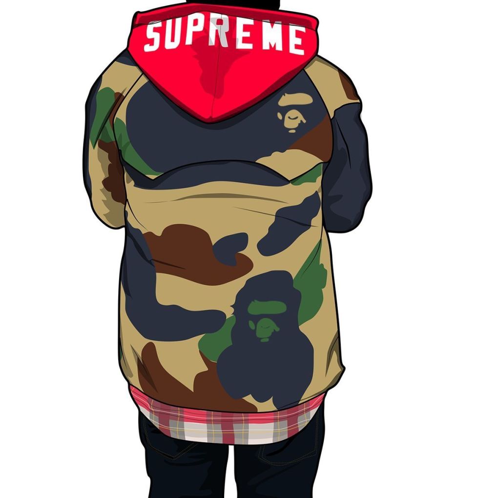 Pink Bape Cartoon Wallpapers