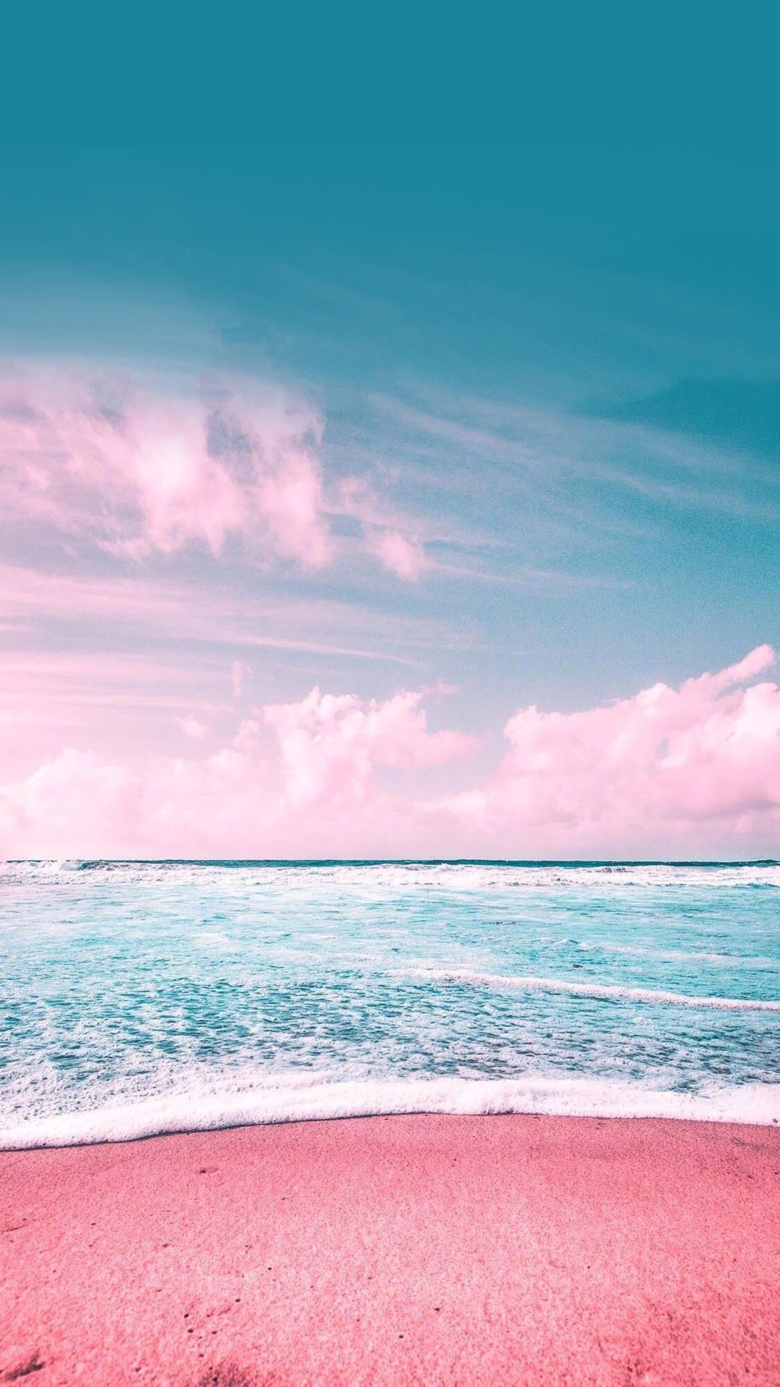 Pink Beach Aesthetic Wallpapers