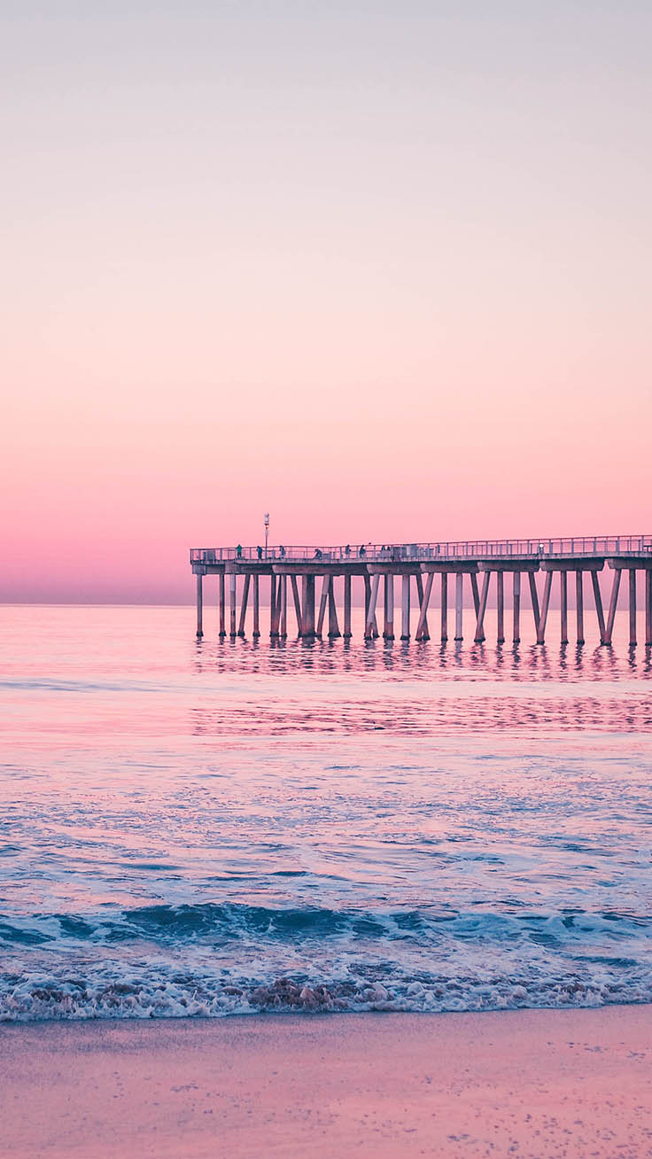 Pink Beach Aesthetic Wallpapers