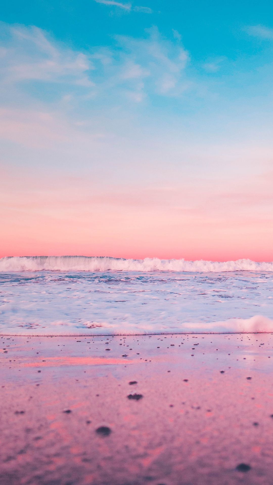 Pink Beach Sunset Iphone Wallpapers