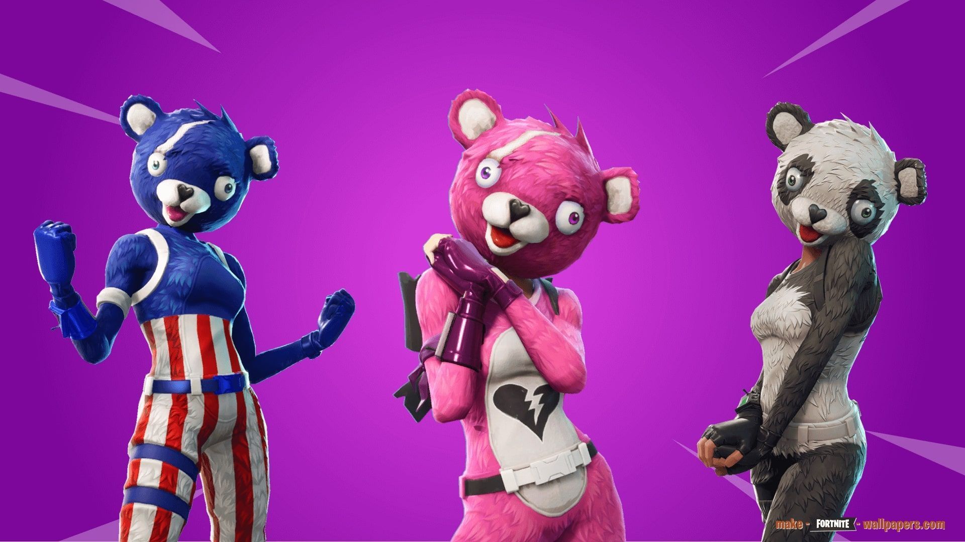 Pink Bear Fortnite Wallpapers