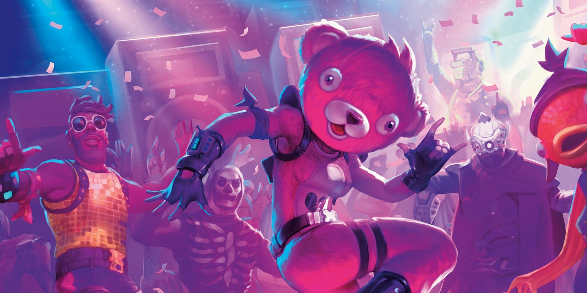 Pink Bear Fortnite Wallpapers