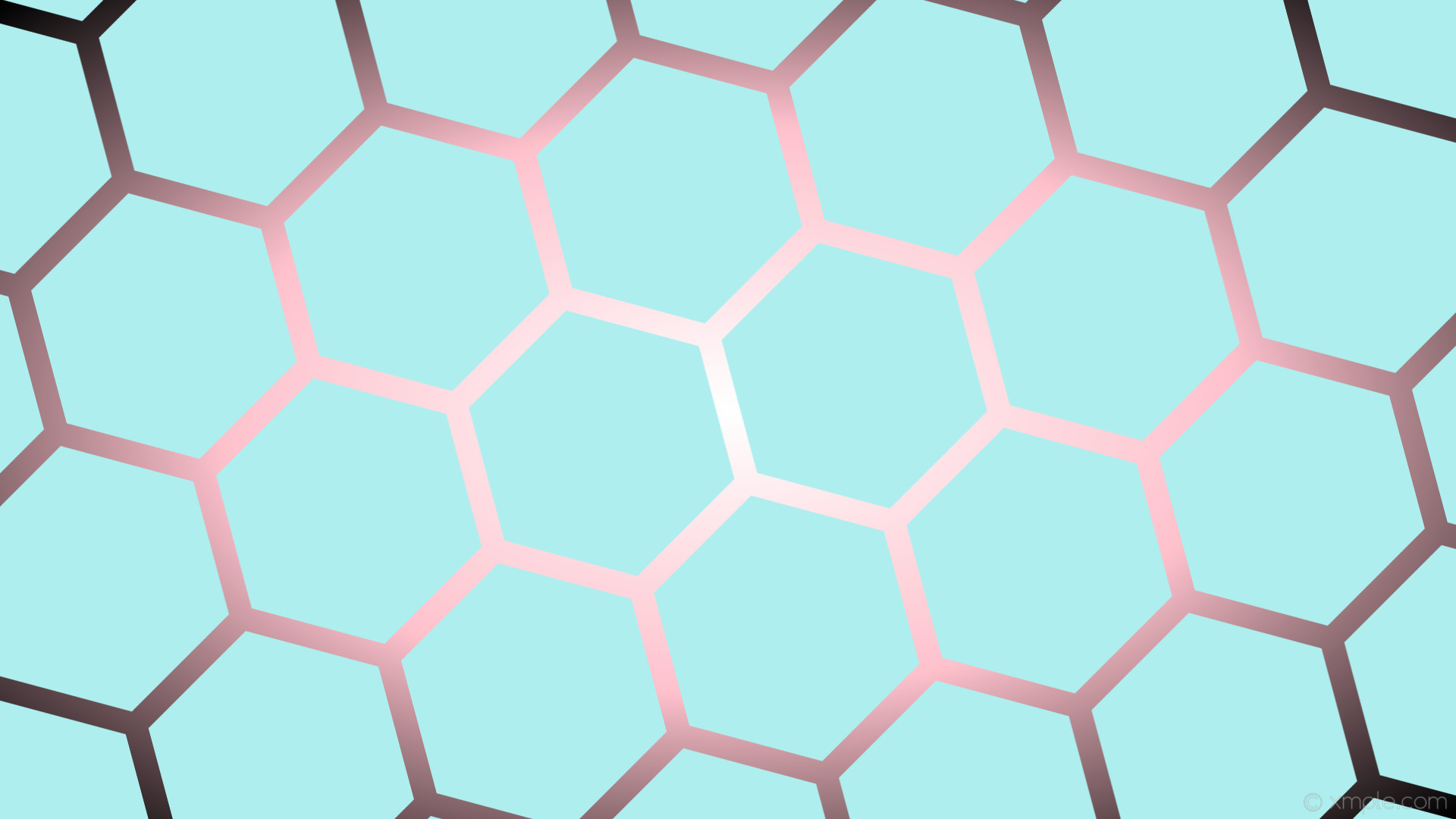 Pink Blue 4K Hexagon Wallpapers