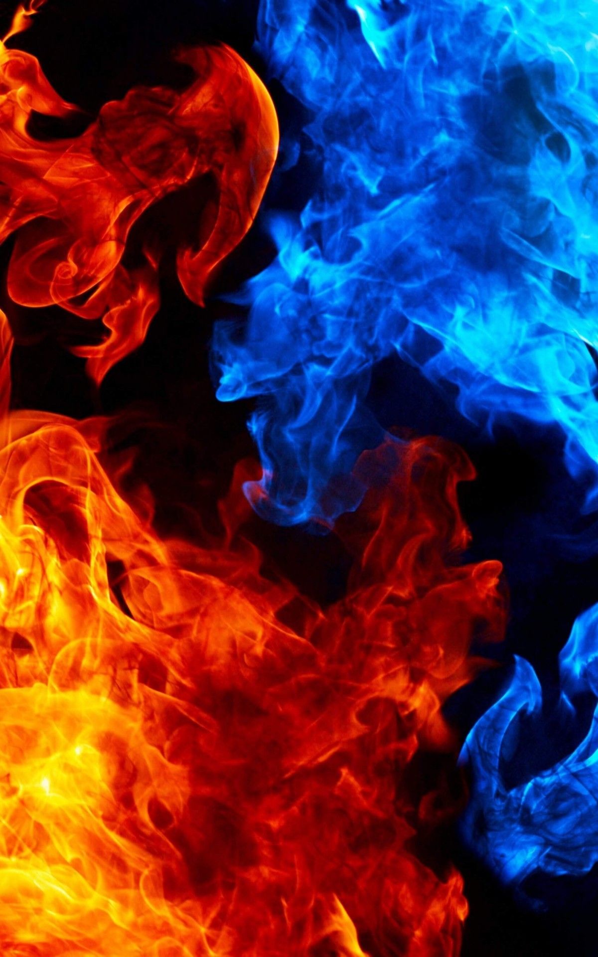 Pink Blue Fire Wallpapers