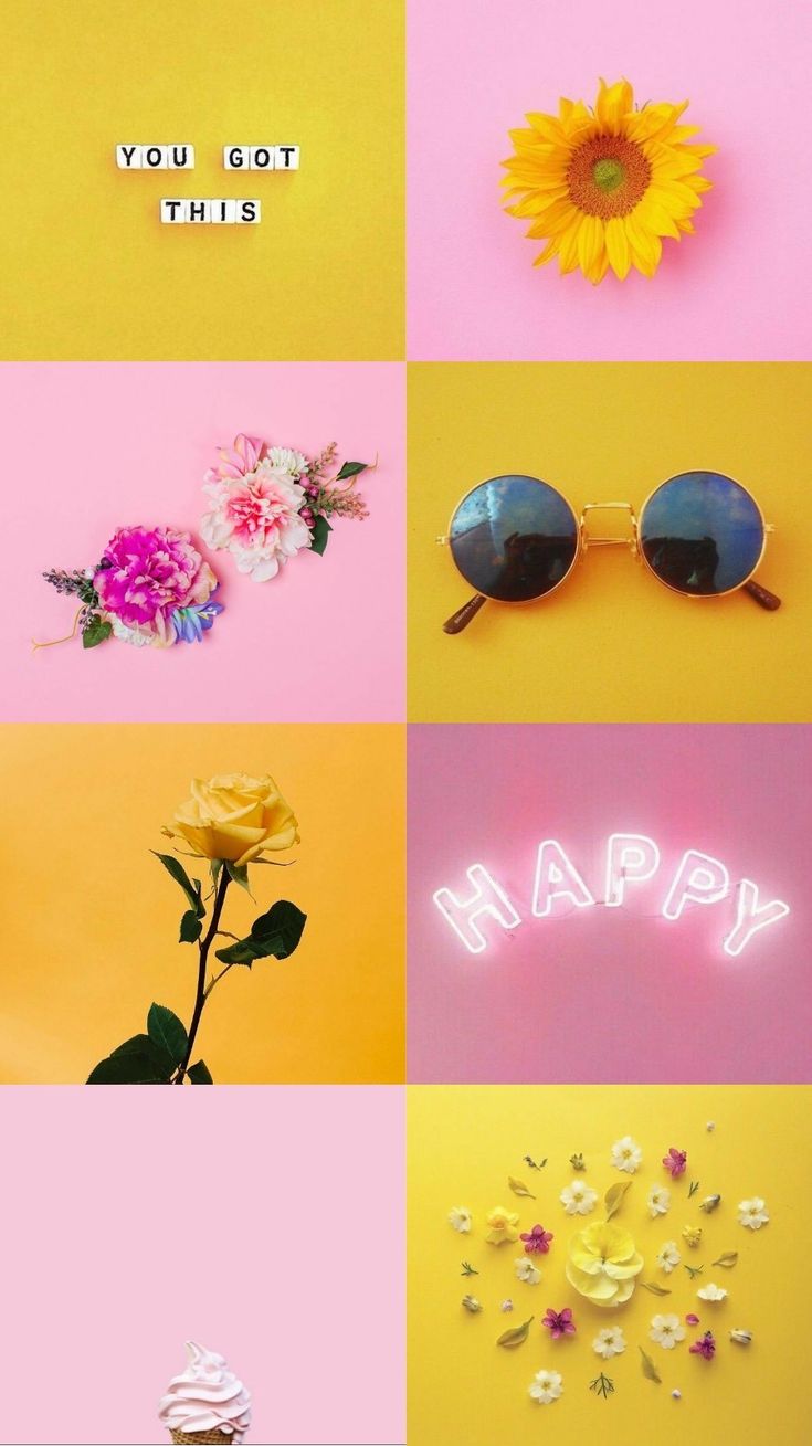 Pink Blue Yellow Wallpapers