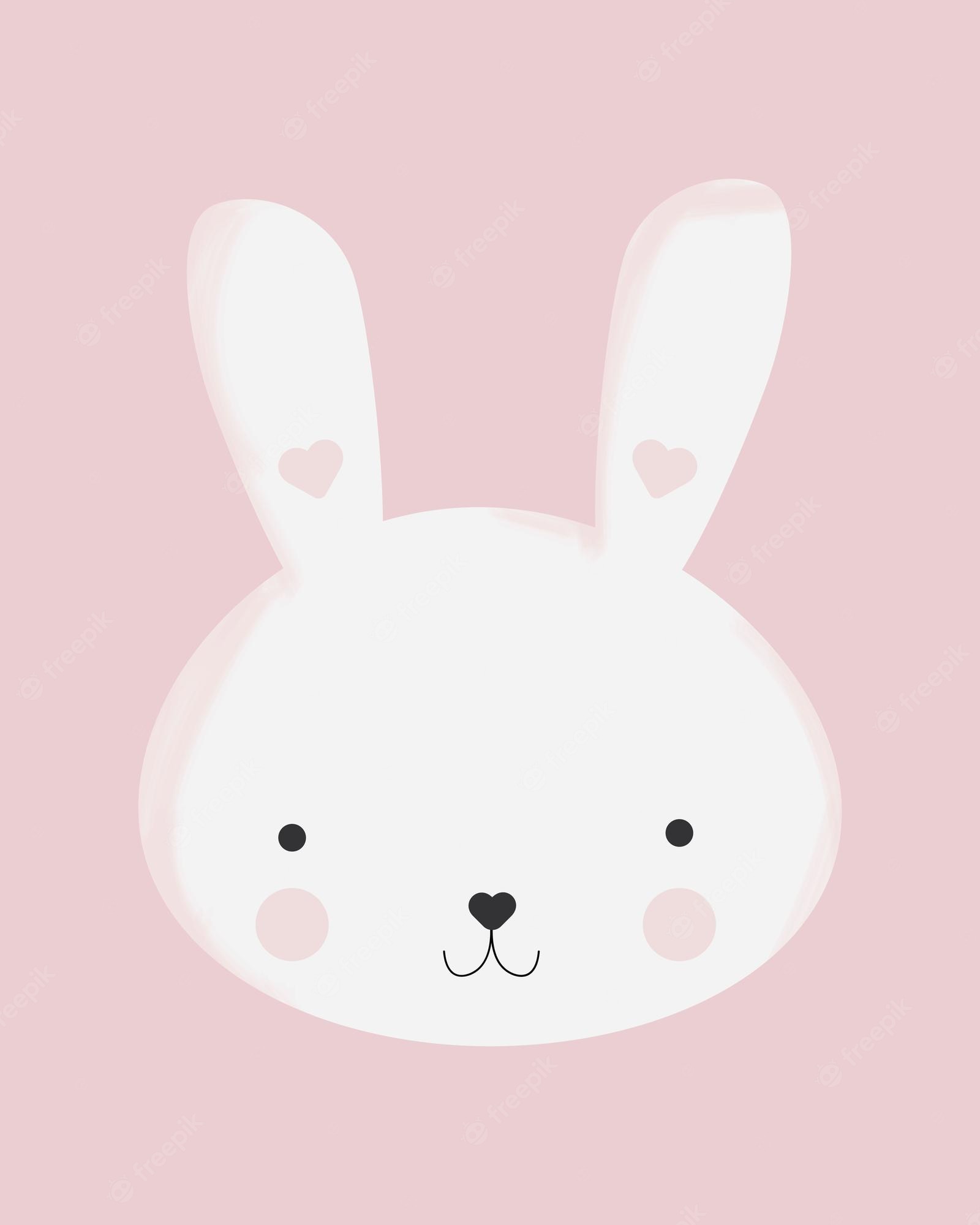 Pink Bunny Kawaii Rabbit Wallpapers