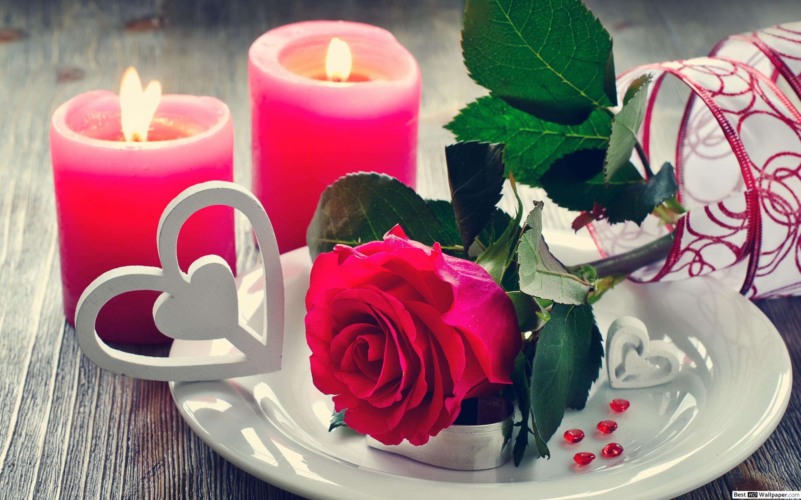 Pink Candles Wallpapers