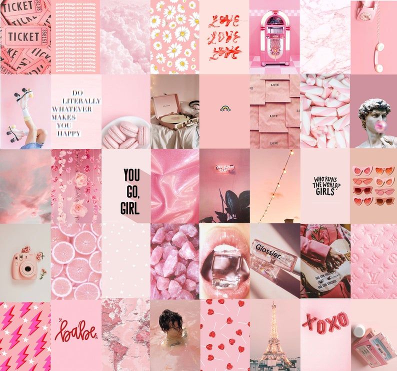 Pink Collage Wallpapers