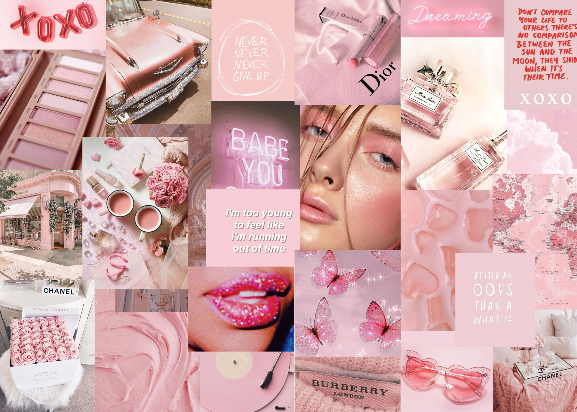 Pink Collage Wallpapers