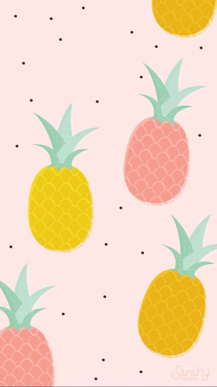 Pink Cute Pineapple Iphone Wallpapers