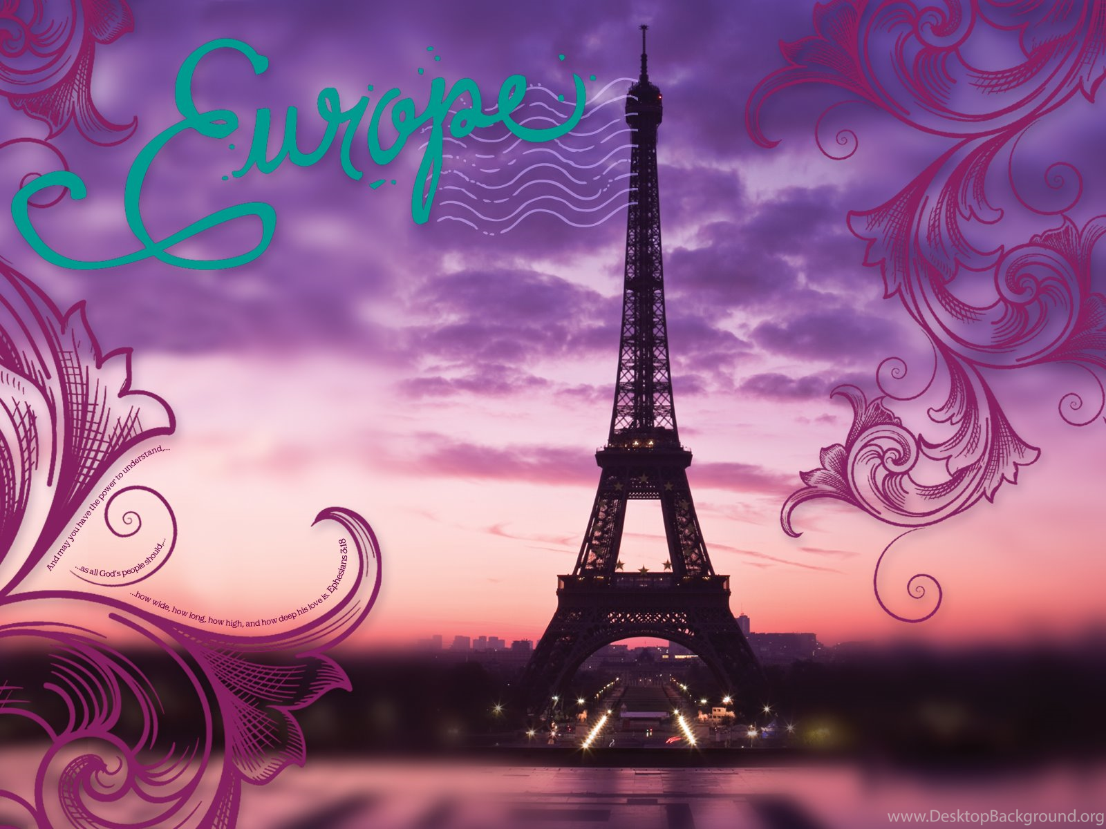 Pink Eiffel Tower Wallpapers