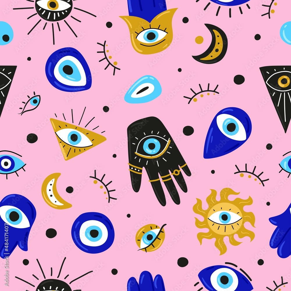 Pink Evil Eye Wallpapers