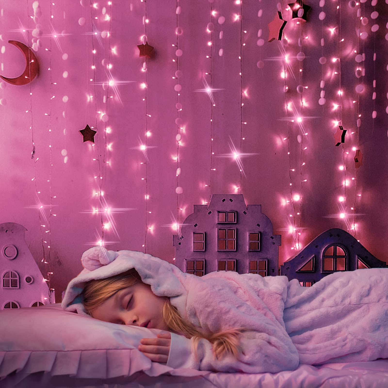 Pink Fairy Lights Wallpapers