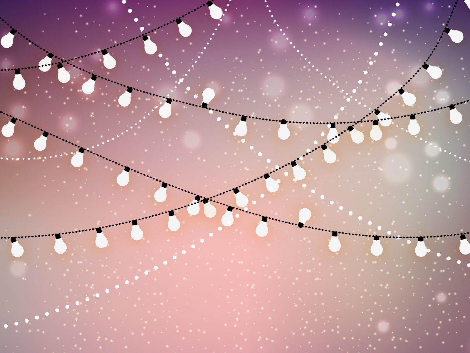 Pink Fairy Lights Wallpapers