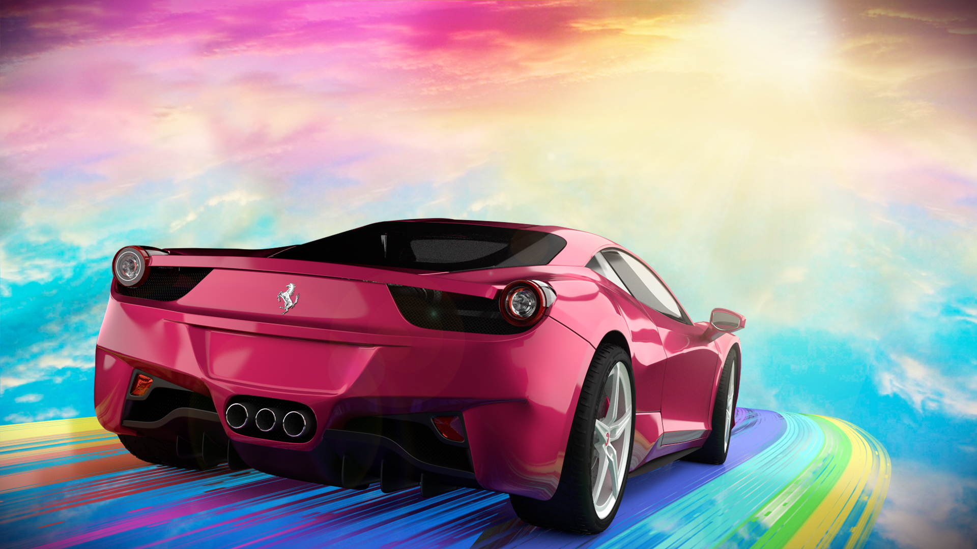 Pink Ferrari Wallpapers