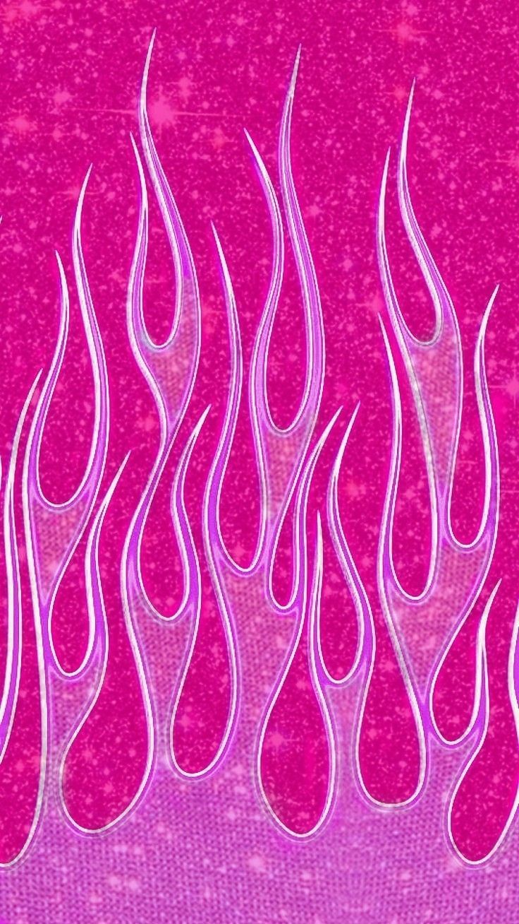 Pink Flames Wallpapers