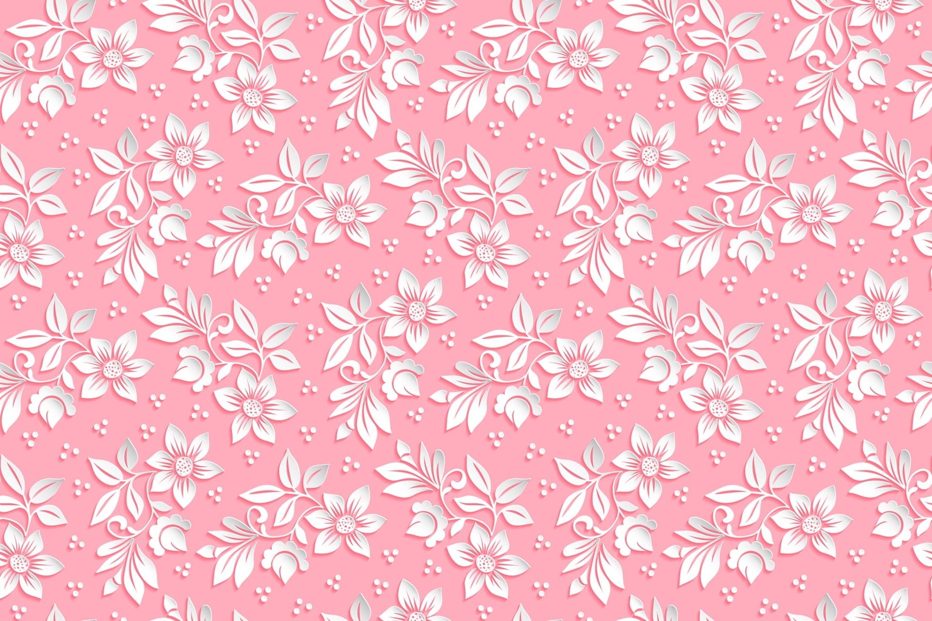 Pink Floral Pattern Wallpapers