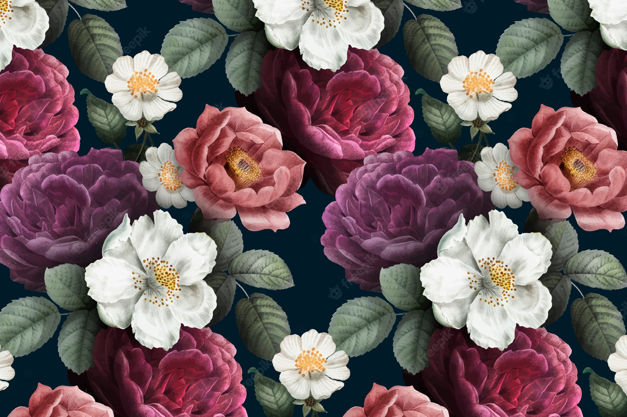 Pink Floral Pattern Wallpapers