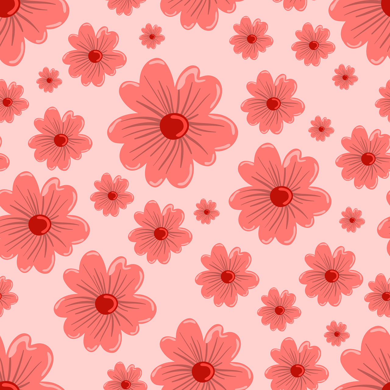 Pink Floral Pattern Wallpapers