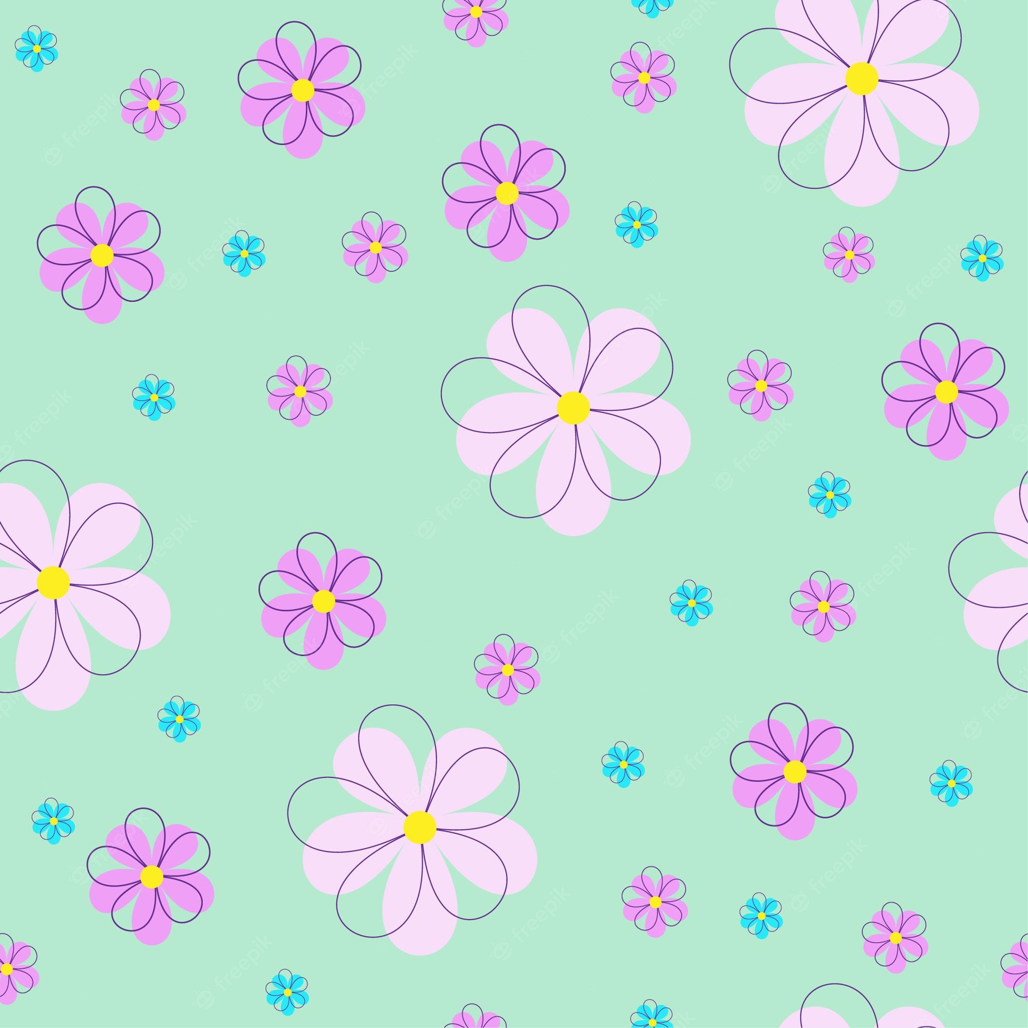 Pink Flower Cartoon Wallpapers