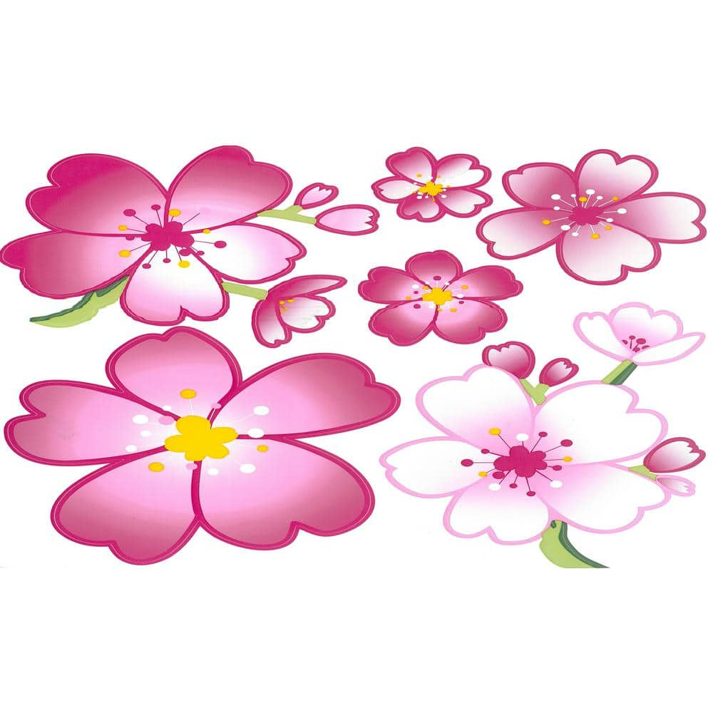 Pink Flower Cartoon Wallpapers