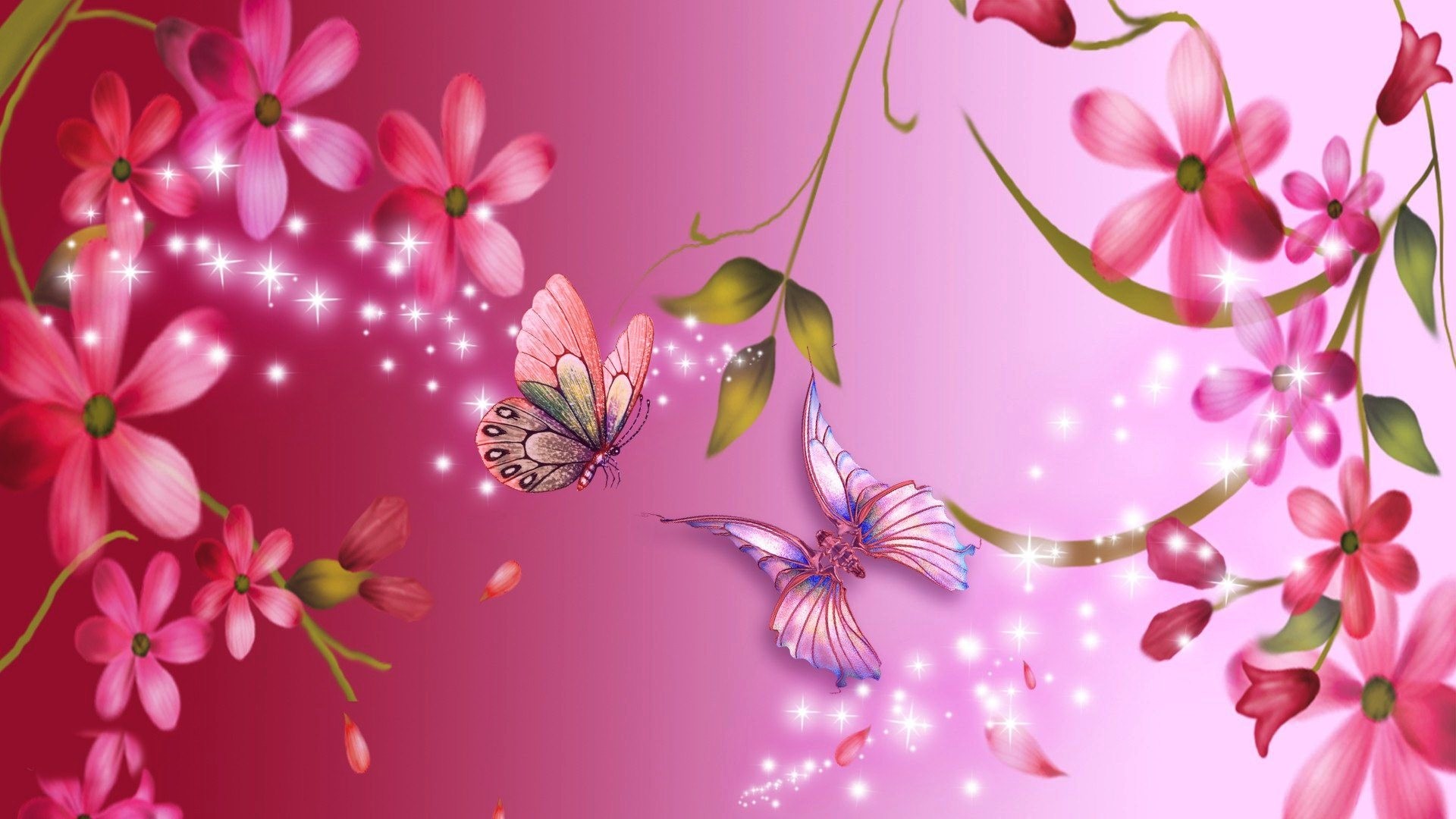 Pink Flowers Hd Wallpapers