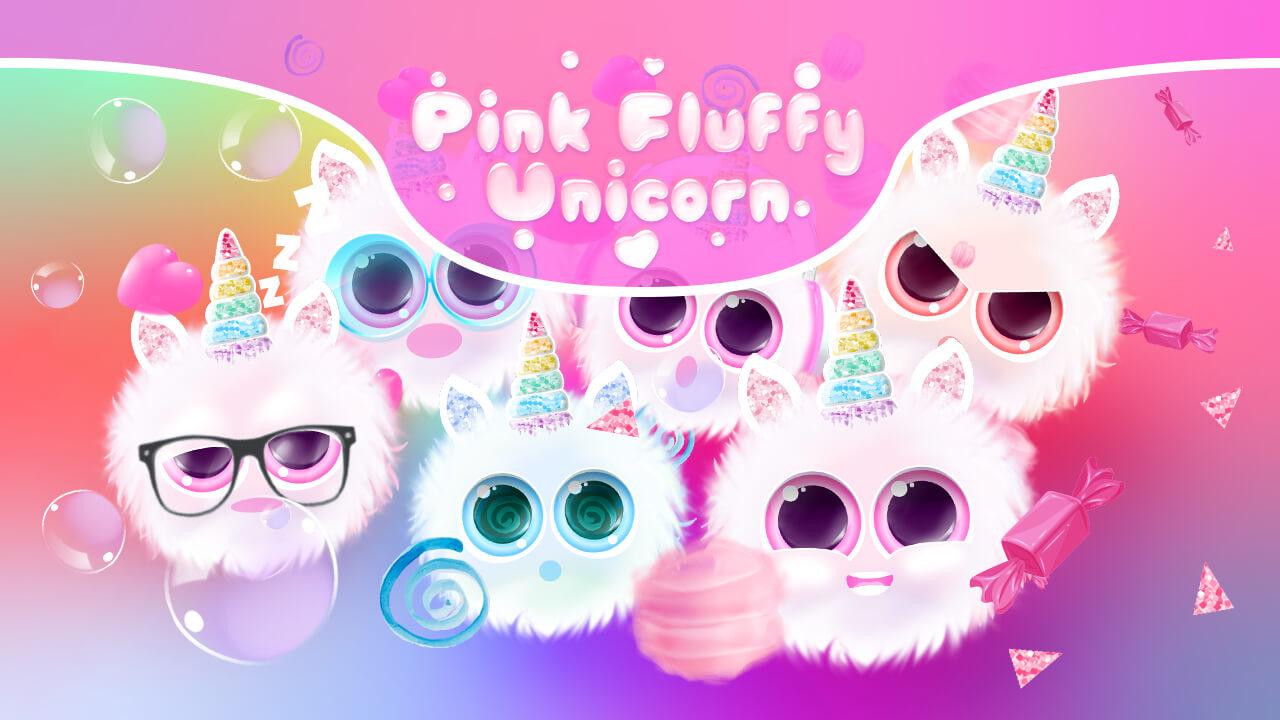 Pink Fluffy Unicorn Wallpapers