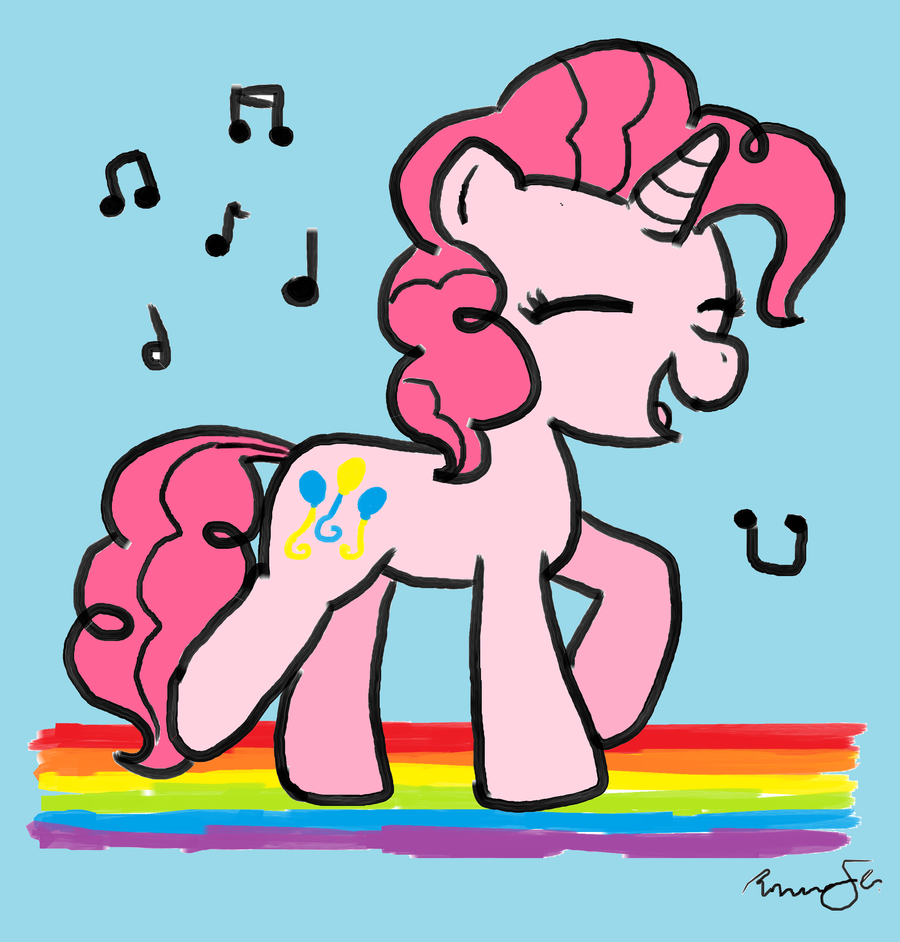 Pink Fluffy Unicorns Dancing On Rainbows Wallpapers