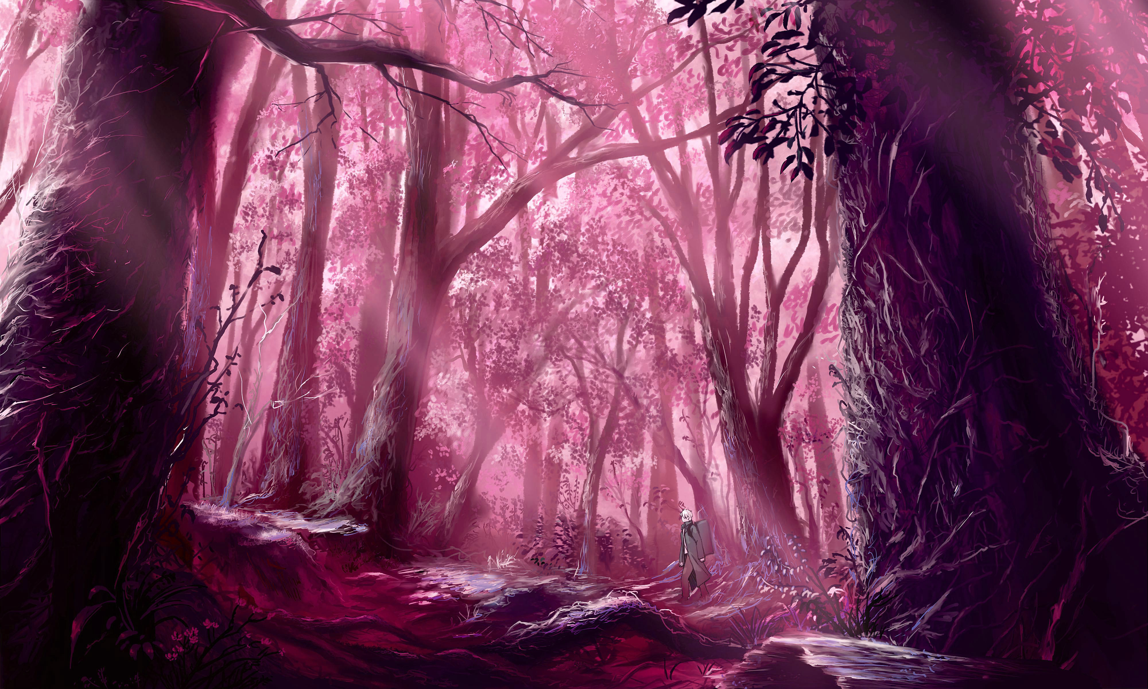 Pink Forest Wallpapers