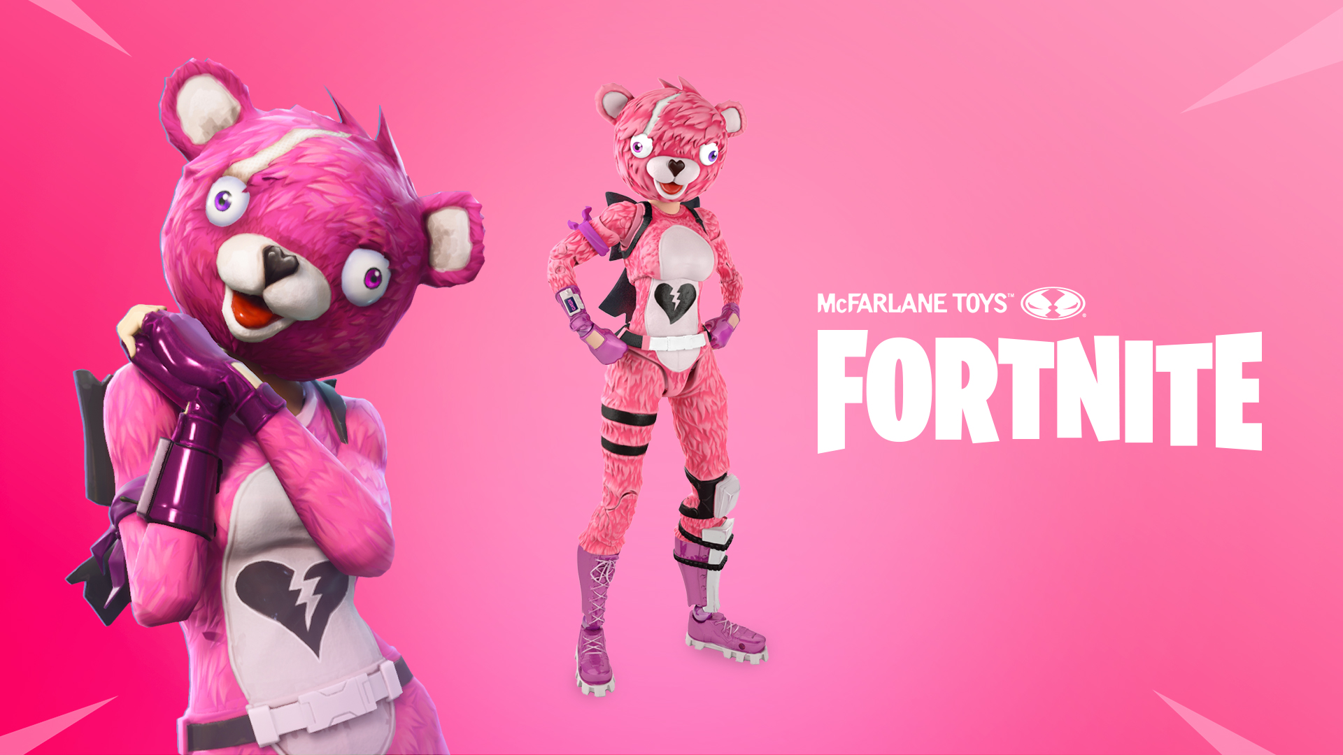 Pink Fortnite Bear Wallpapers