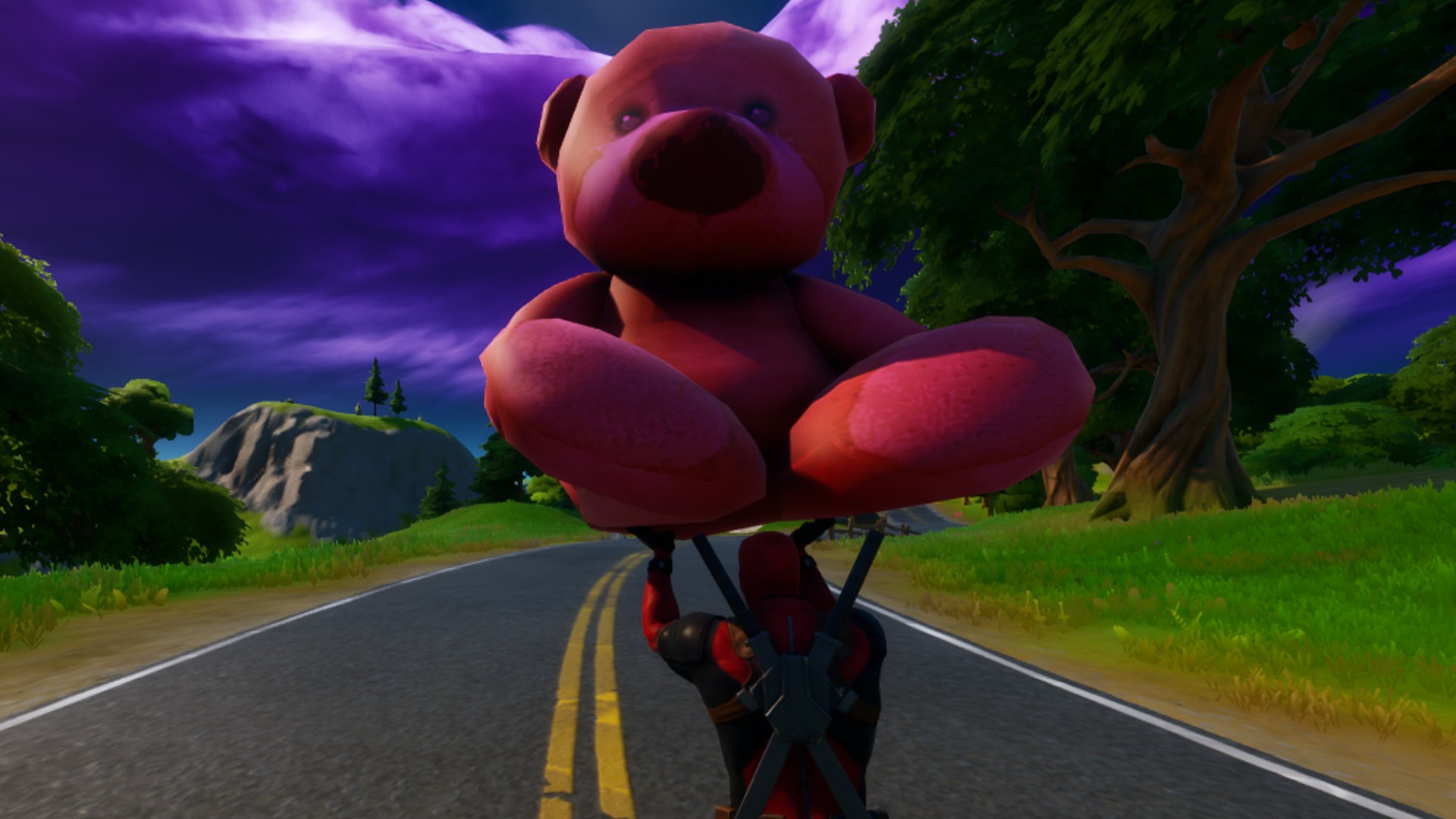 Pink Fortnite Bear Wallpapers