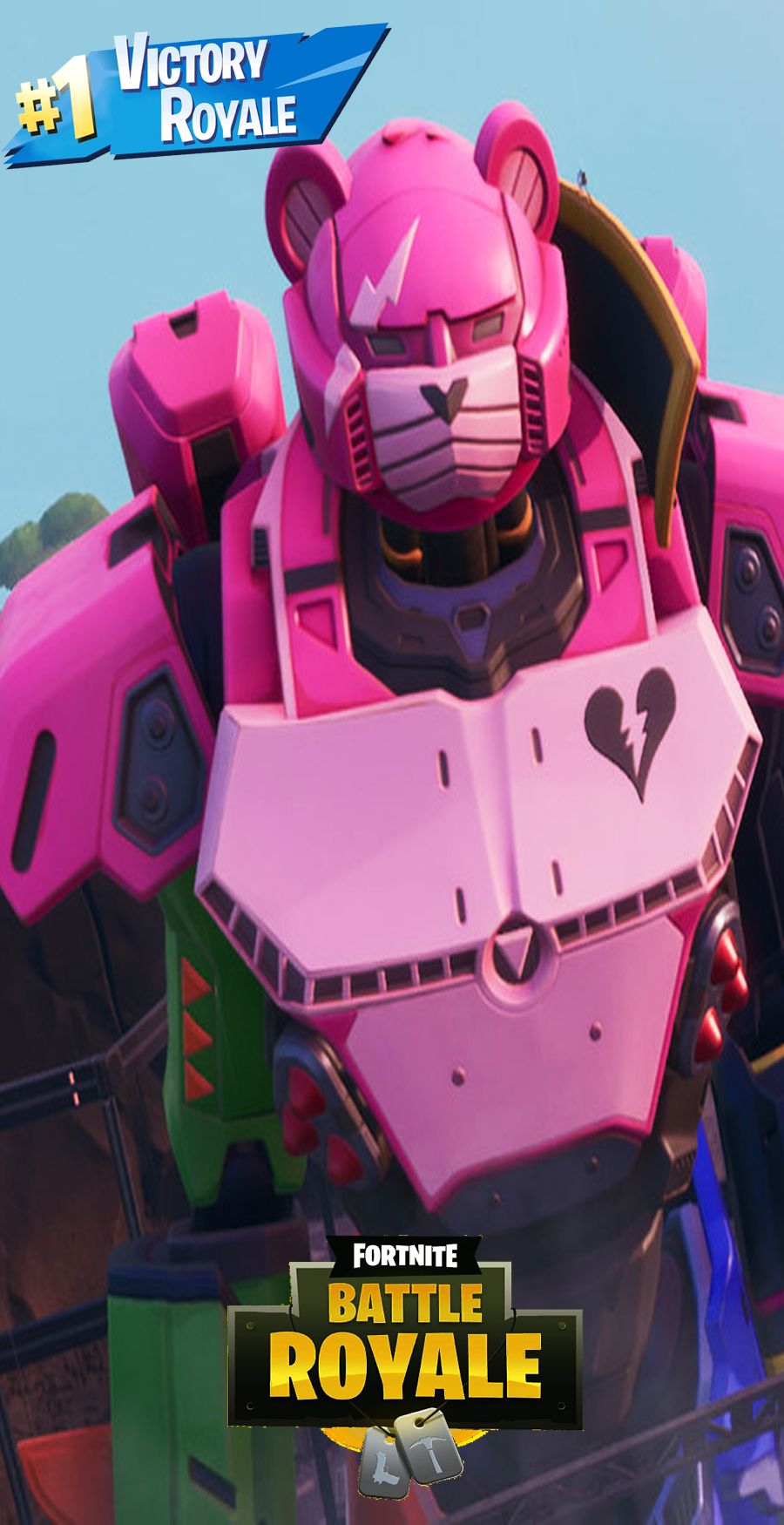 Pink Fortnite Bear Wallpapers