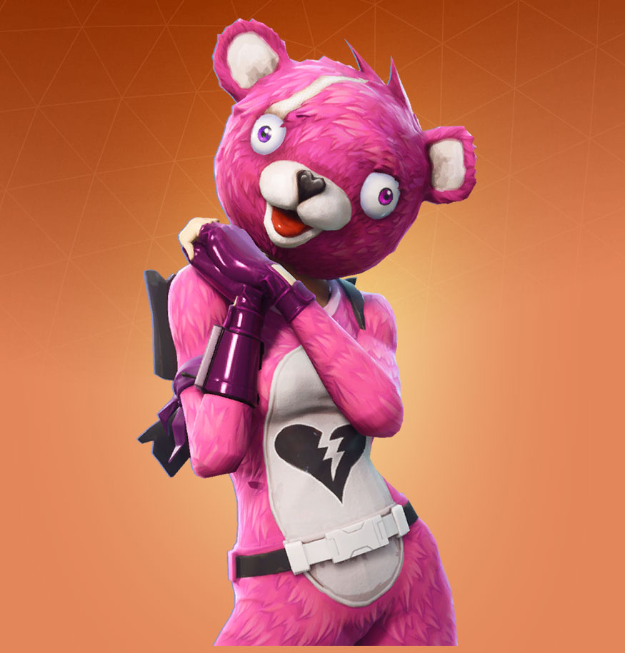 Pink Fortnite Bear Wallpapers