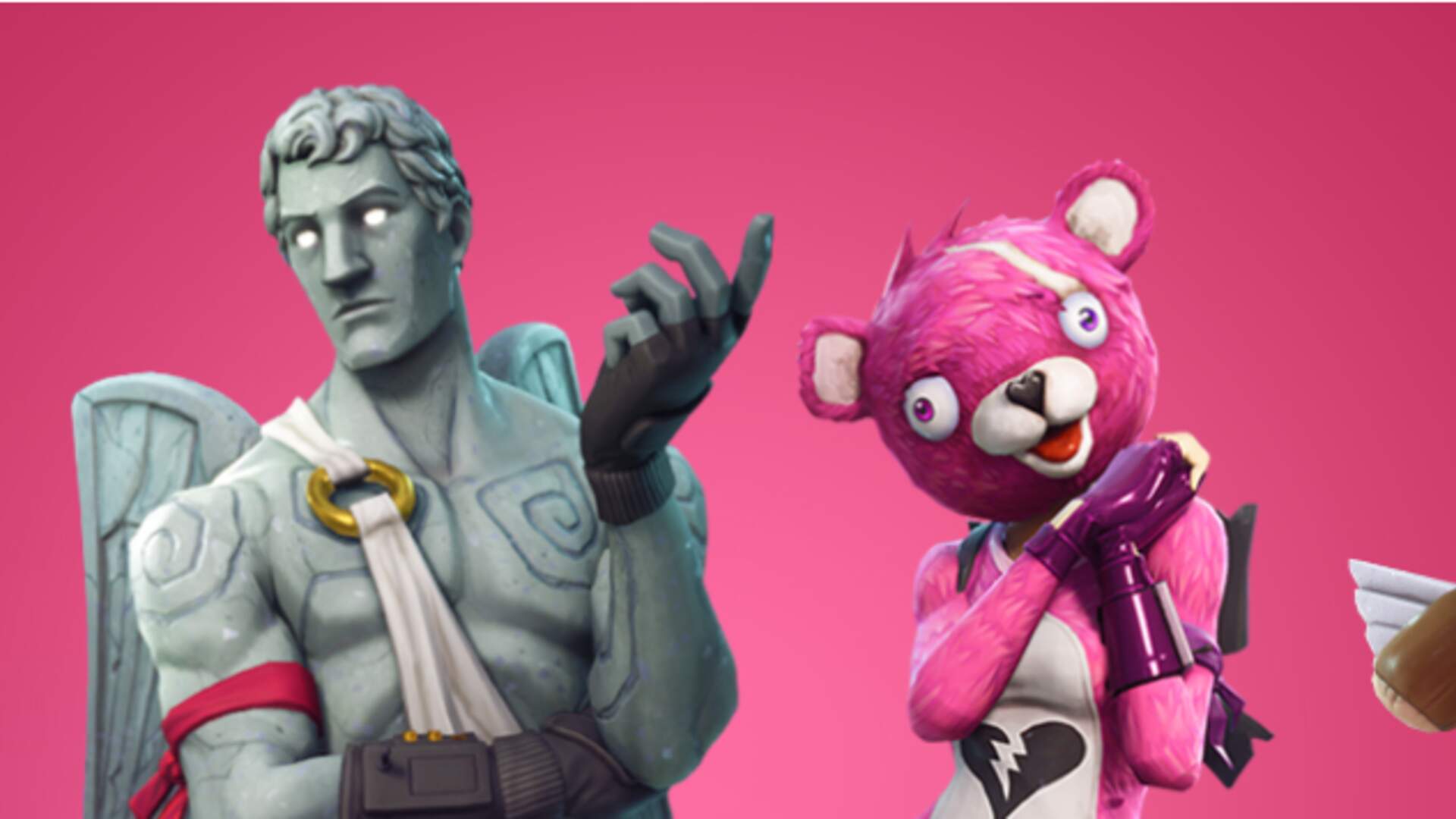 Pink Fortnite Bear Wallpapers