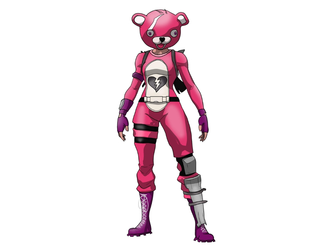 Pink Fortnite Bear Wallpapers