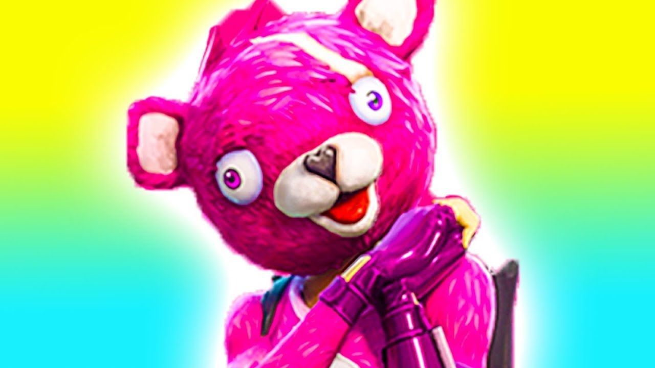 Pink Fortnite Bear Wallpapers