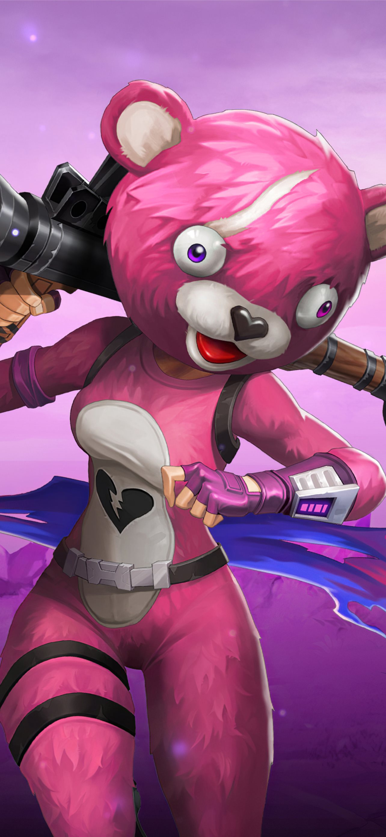 Pink Fortnite Bear Wallpapers