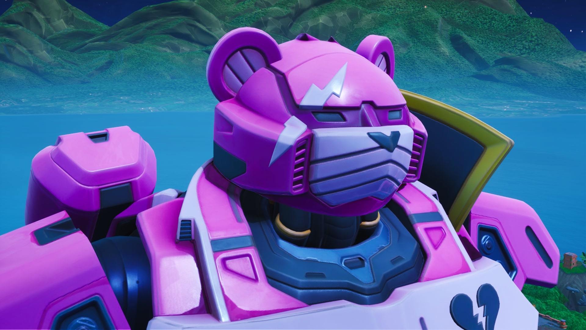 Pink Fortnite Bear Wallpapers